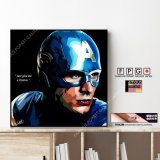 Captain America / キャプテン・アメリカ [ポップアートパネル / Keetatat Sitthiket / Sサイズ / Mサイズ]