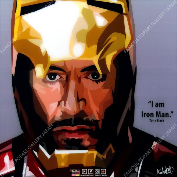 画像2: Iron Man / アイアンマン [ポップアートパネル / Keetatat Sitthiket / Sサイズ / Mサイズ]