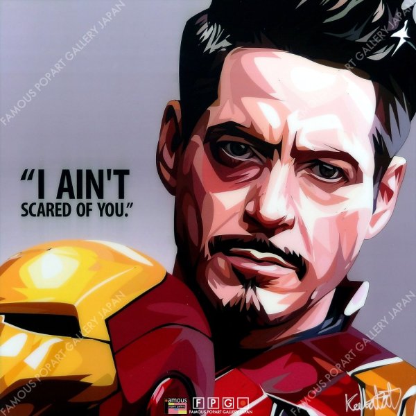 画像2: TONY STARK-Ver.4- / トニースターク / Iron Man / アイアンマン [ポップアートパネル / Keetatat Sitthiket / Sサイズ / Mサイズ]