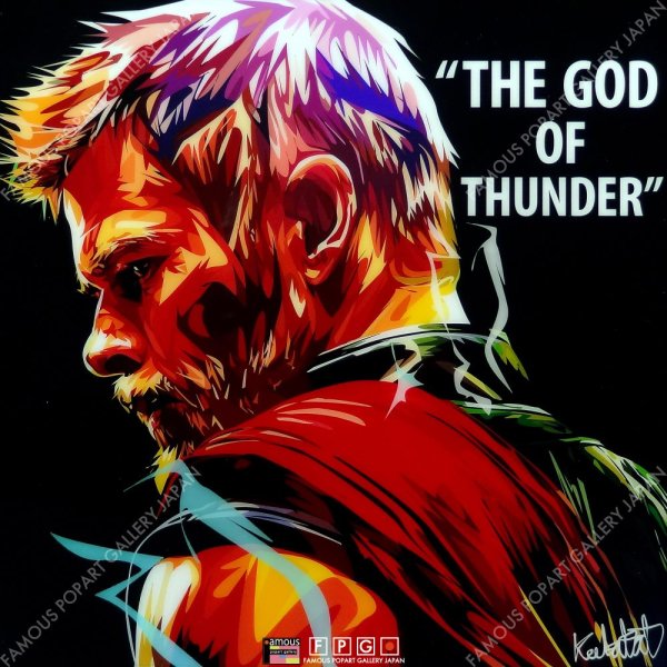 画像2: THOR -GOD THUNDER- / ソー [ポップアートパネル / Keetatat Sitthiket / Sサイズ / Mサイズ]