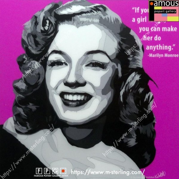 画像2: Marilyn Monroe -Ver.1- / マリリン・モンロー [ポップアートパネル / Keetatat Sitthiket / Sサイズ / Mサイズ]