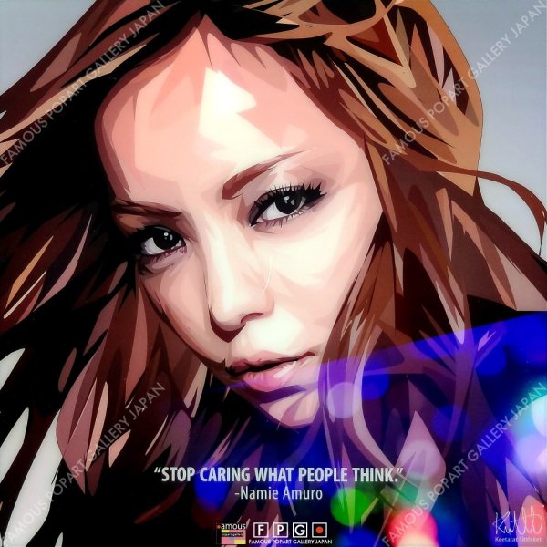 画像2: NAMIE AMURO -Ver.2- / 安室 奈美恵 [ポップアートパネル / Keetatat Sitthiket / Sサイズ / Mサイズ]