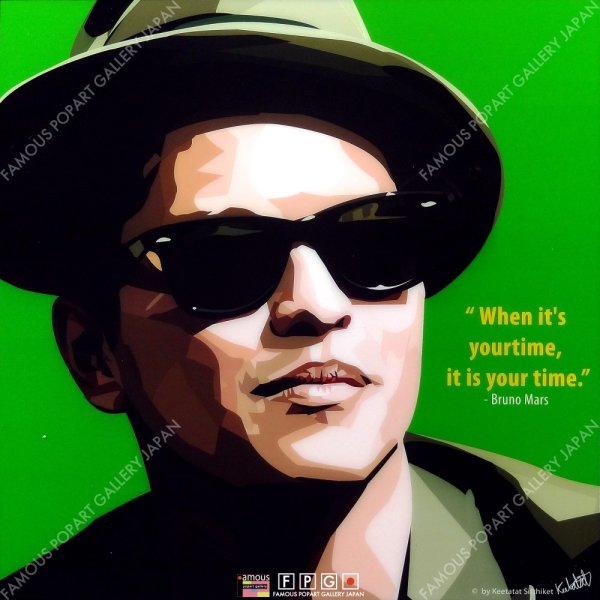 画像2: Bruno Mars / ブルーノ・マーズ [ポップアートパネル / Keetatat Sitthiket / Sサイズ / Mサイズ]