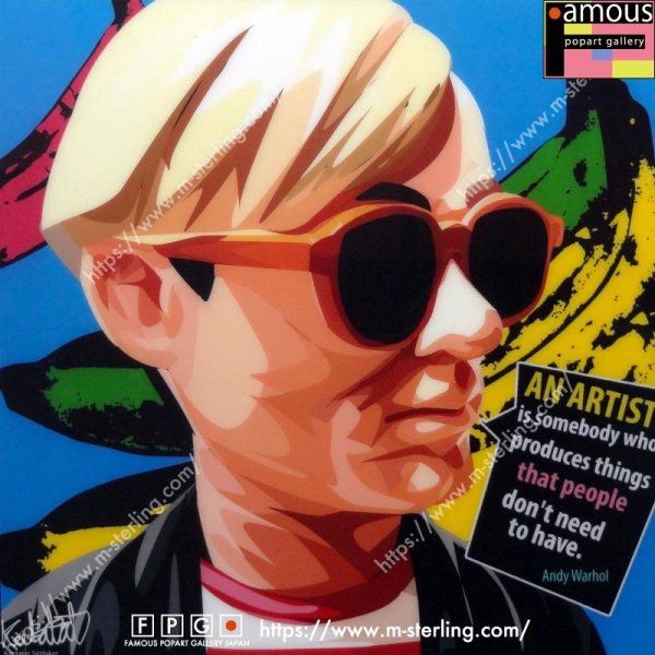 画像2: Andy Warhol -BANANA- / アンディ・ウォーホル [ポップアートパネル / Keetatat Sitthiket / Sサイズ / Mサイズ]