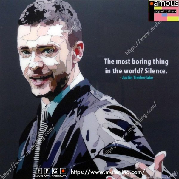 画像2: Justin Timberlake -Ver1BLACK- / ジャスティン・ティンバーレイク [ポップアートパネル / Keetatat Sitthiket / Sサイズ / Mサイズ]
