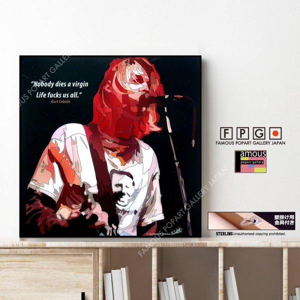 画像1: Kurt Cobain -SINGING- / カート・コバーン [ポップアートパネル / Keetatat Sitthiket / Sサイズ / Mサイズ]