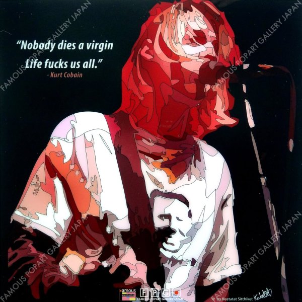 画像2: Kurt Cobain -SINGING- / カート・コバーン [ポップアートパネル / Keetatat Sitthiket / Sサイズ / Mサイズ]