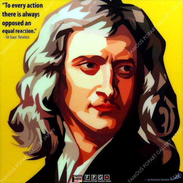 画像2: Sir Isaac Newton / アイザック・ニュートン [ポップアートパネル / Keetatat Sitthiket / Sサイズ / Mサイズ]