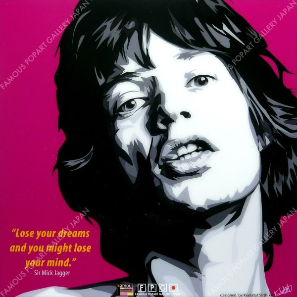 画像2: Sir Mick Jagger / ミック・ジャガー [ポップアートパネル / Keetatat Sitthiket / Sサイズ / Mサイズ]