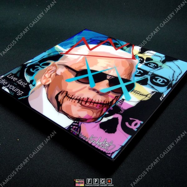 画像3: karl Lagerfeld Ver.2 / カール・ラガーフェルド [ポップアートパネル / Keetatat Sitthiket / Sサイズ / Mサイズ]