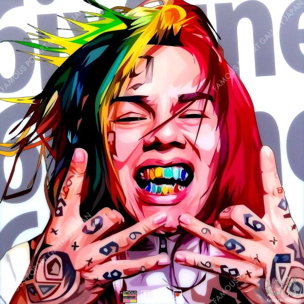 画像2: 6ix9ine / シックスナイン [ポップアートパネル / Keetatat Sitthiket / Sサイズ / Mサイズ]