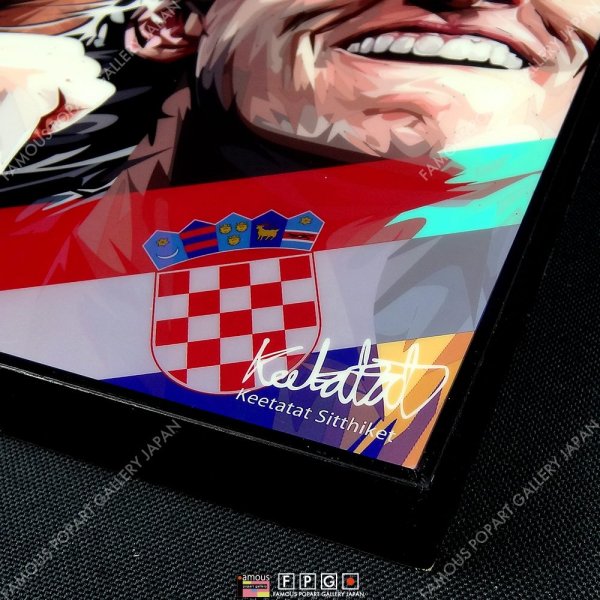 画像4: WC2018 FINAL Mbappe / キリアン・エムバペ / Luka Modric / ルカ・モドリッチ [ポップアートパネル / Keetatat Sitthiket / Sサイズ / Mサイズ]