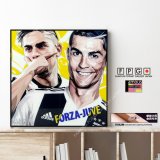 Paulo Dybala & Cristiano Ronaldo / パウロディバラ & クリスティアーノ・ロナウド / FORZA-JUVE  [ポップアートパネル / Keetatat Sitthiket / Sサイズ / Mサイズ]