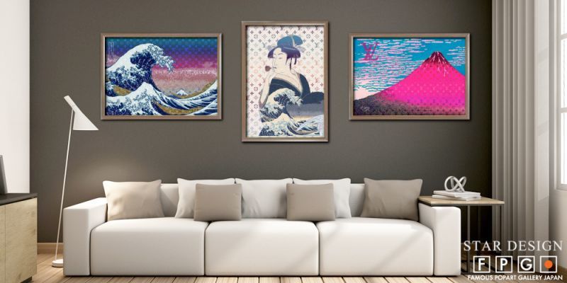 浮世絵×LV モチーフ