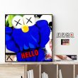 画像1: KAWS / BFF-HELLO- / カウズ [ポップアートパネル / Keetatat Sitthiket / Sサイズ / Mサイズ] (1)
