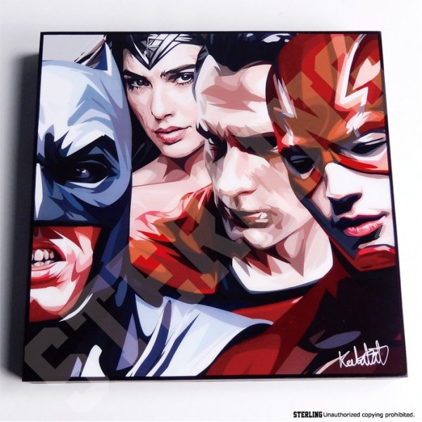 画像2: Justice League / ジャスティスリーグ [ポップアートパネル / Keetatat Sitthiket / Sサイズ / Mサイズ] (2)