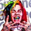 画像2: 6ix9ine / シックスナイン [ポップアートパネル / Keetatat Sitthiket / Sサイズ / Mサイズ] (2)