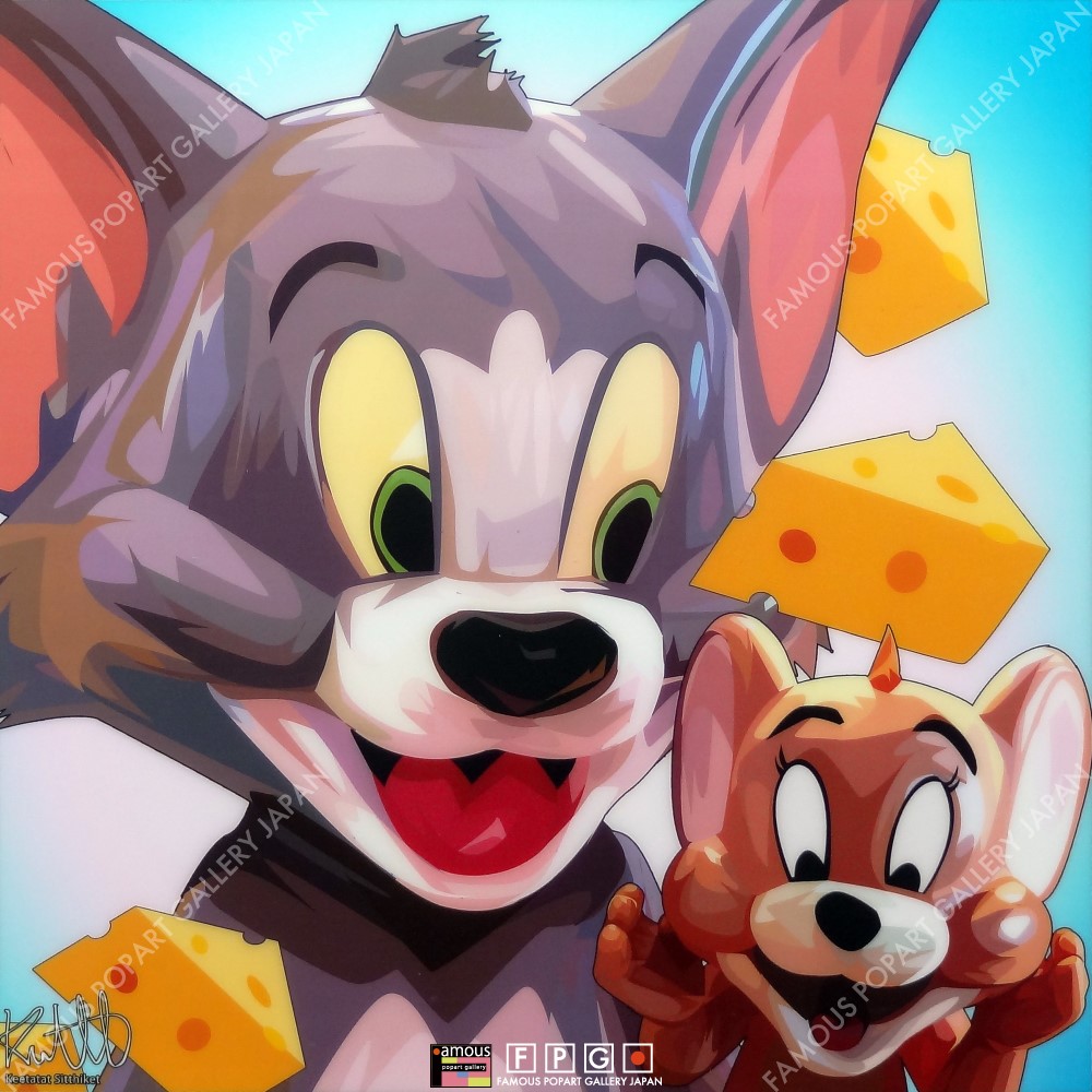Tom Jerry トムとジェリー ポップアートパネル Keetatat Sitthiket Sサイズ Mサイズ ポップアートフレーム専門通販サイト