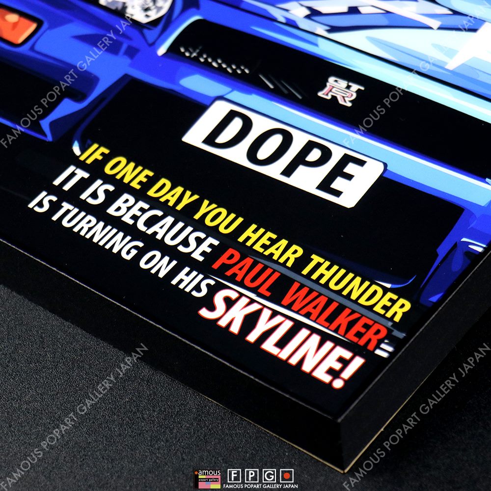 Gtr R 34 Ver1 ジーティーアール アール34 ポップアートパネル Keetatat Sitthiket Sサイズ Mサイズ ポップアートフレーム専門通販サイト