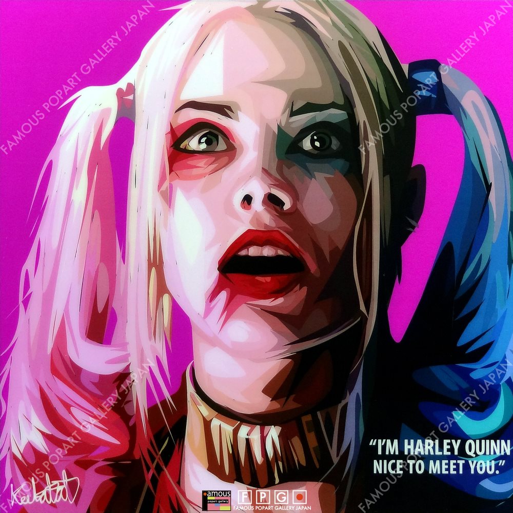 Harley Quinn2 ハーレイ クイン ポップアートパネル Keetatat Sitthiket Sサイズ Mサイズ ポップアートフレーム専門通販サイト