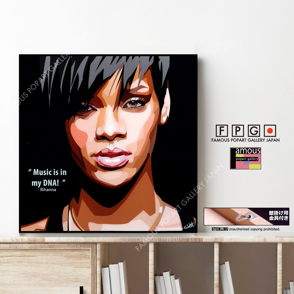 Rihanna / リアーナ [ポップアートパネル / Keetatat Sitthiket / S