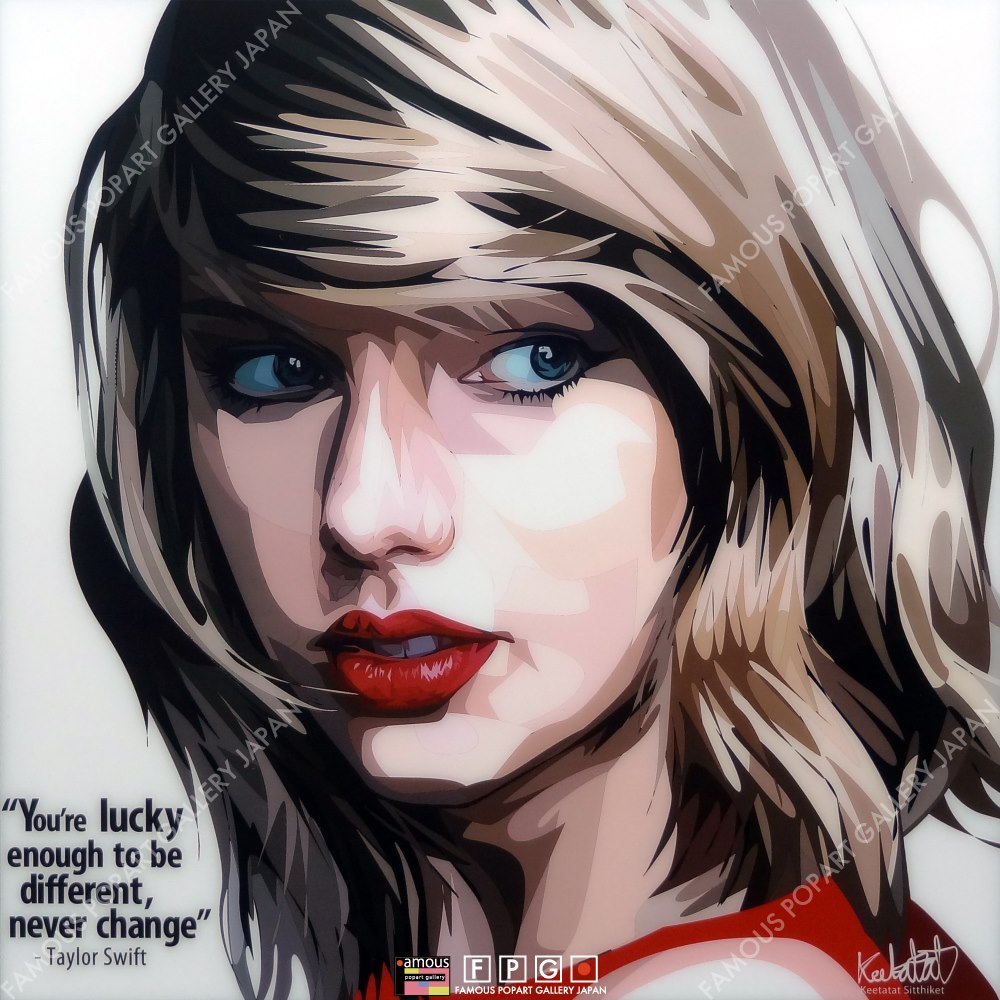 Taylor Swift テイラー スウィフト ポップアートパネル Keetatat Sitthiket Sサイズ Mサイズ ポップアートフレーム専門通販サイト