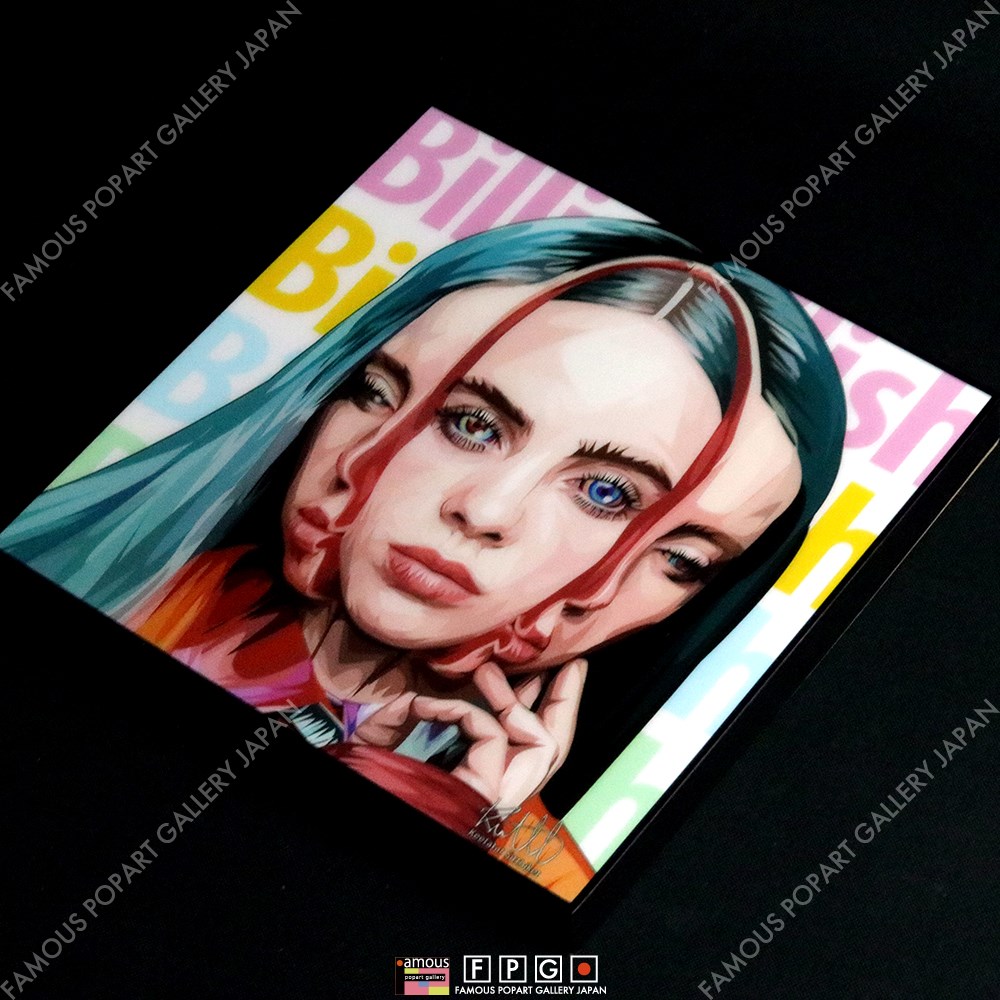 2枚セット ビリーアイリッシュBille Eilish キャンバスアート 模写