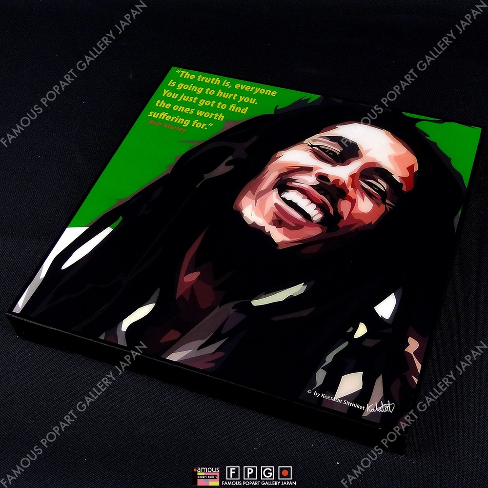 BOB MARLEY-GREEN Ver- / ボブ・マーリー [ポップアートパネル