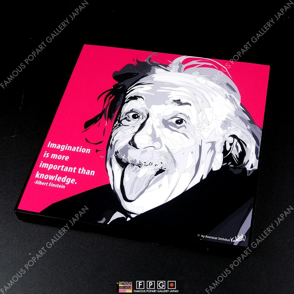 激安超安値 ポップアートパネル アルベルト アインシュタイン アルベルト・アインシュタイン ポスター/フレーム付 Albert Einstein-Imagination