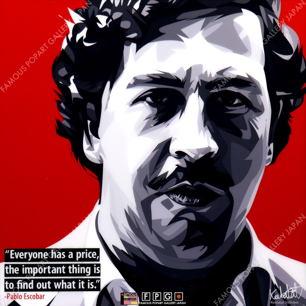 Pablo Escobar パブロ エスコバル ポップアートパネル Keetatat Sitthiket Sサイズ Mサイズ ポップアートフレーム専門通販サイト