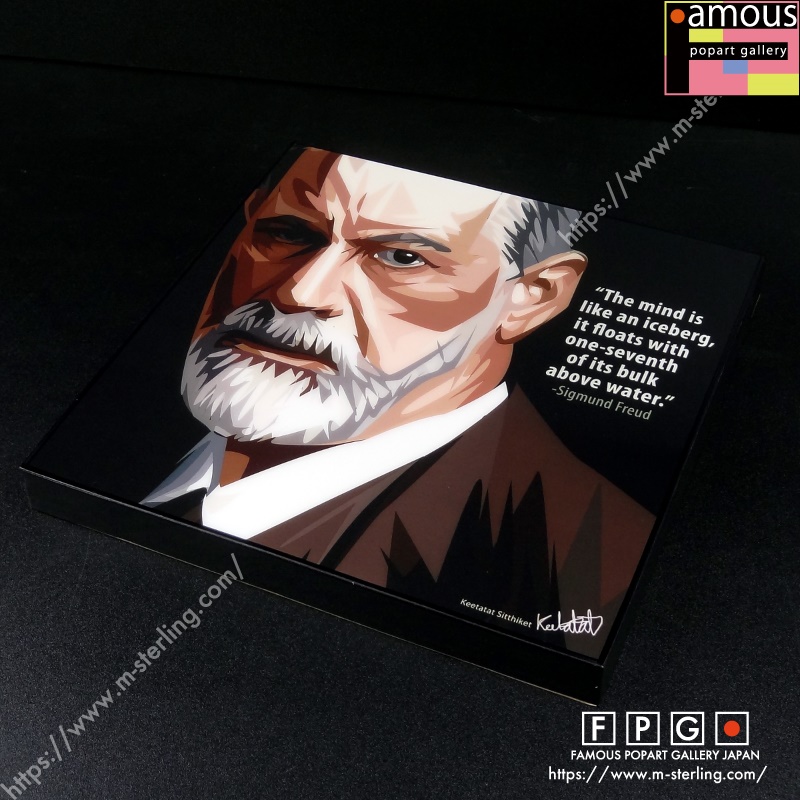Sigmund Freud ジークムント フロイト ポップアートパネル Keetatat Sitthiket Sサイズ Mサイズ ポップアートフレーム専門通販サイト