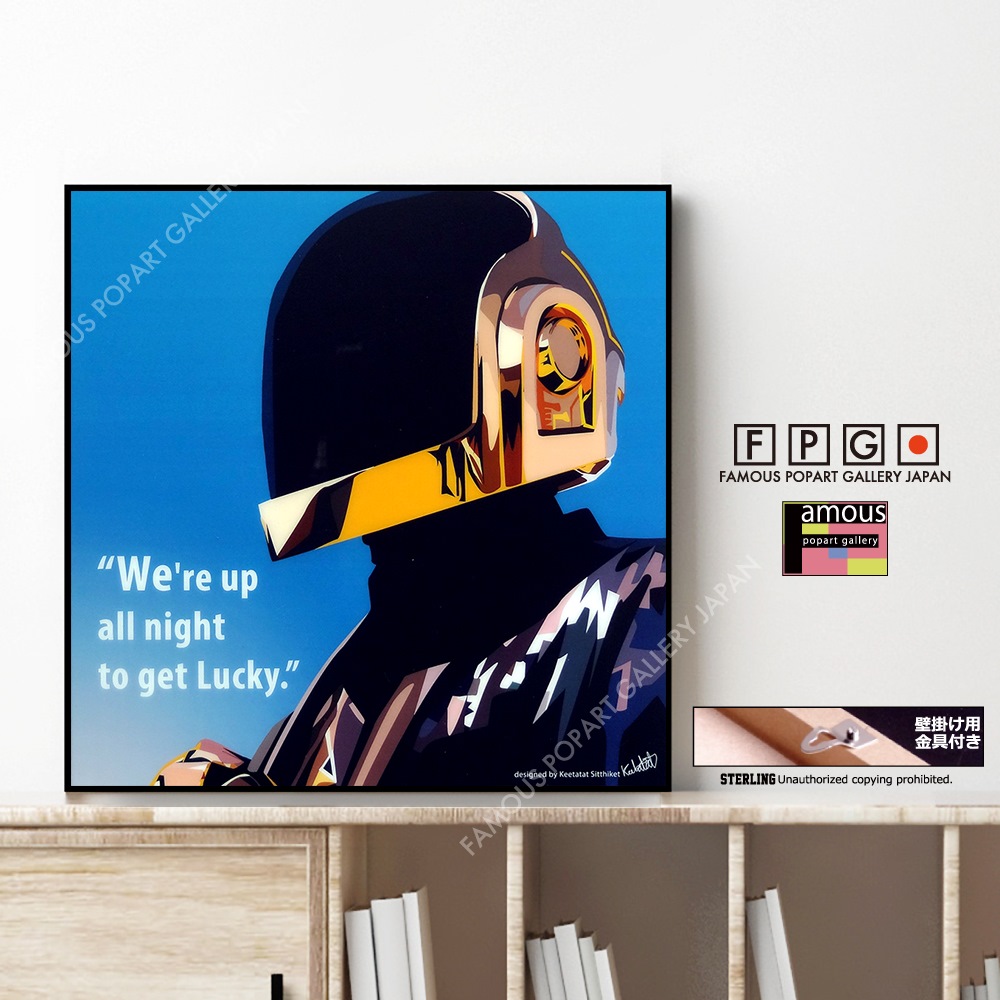 DAFT PUNK ダフト パンク　DISCOVERY　額装 特大 ポスター Daft Punk