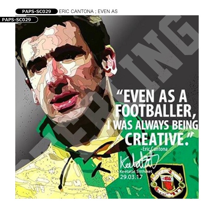 ERIC CANTONA / エリック・カントナ [ポップアートパネル / Keetatat  