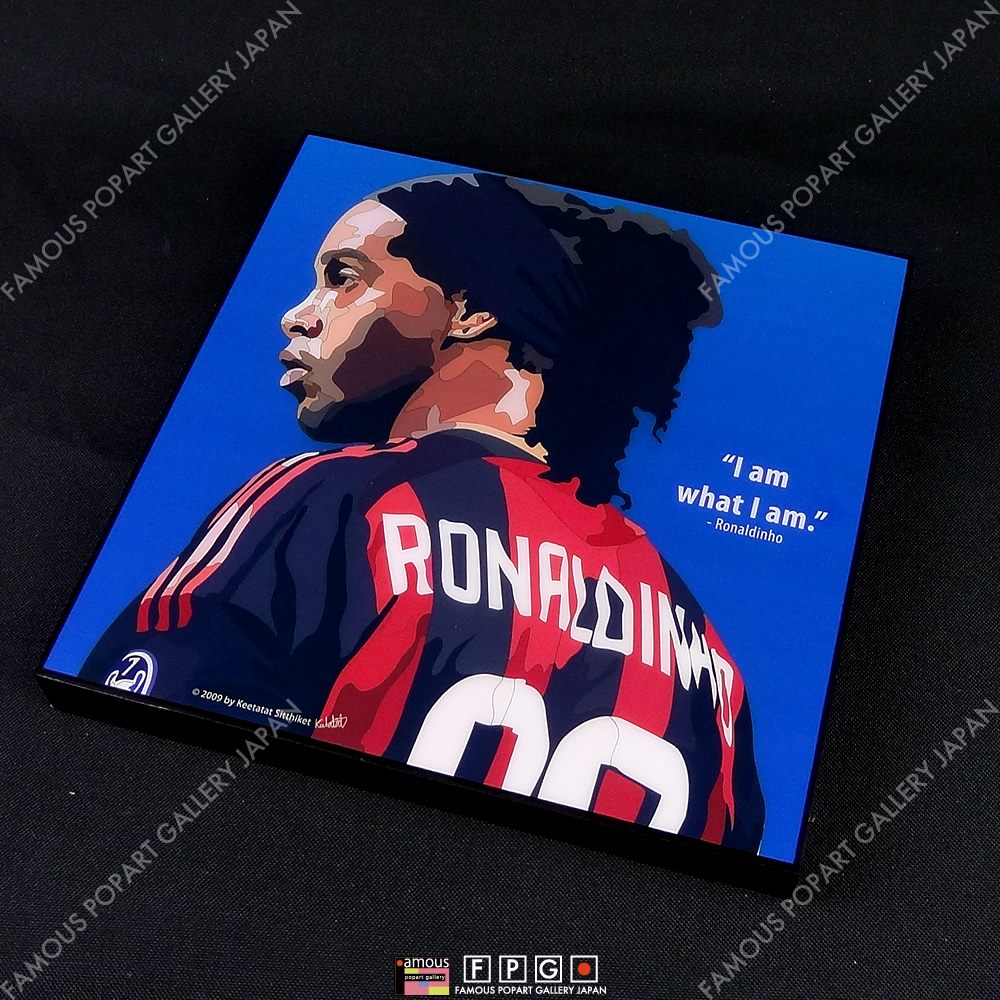 Ronaldinho ロナウジーニョ ポップアートパネル Keetatat Sitthiket Sサイズ Mサイズ ポップアートフレーム専門通販サイト