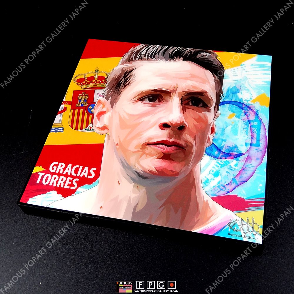 Fernando Torres Ver 2 フェルナンド トーレス ポップアートパネル Keetatat Sitthiket Sサイズ Mサイズ ポップアートフレーム専門通販サイト